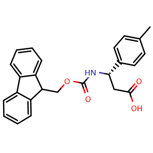 Chemical structure of Fmoc-4-Methyl-L-b-phenylalanine , CAS 479064-99-8, AChemBlock O28603
