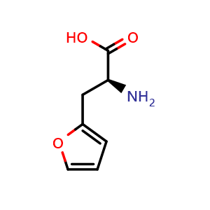 Chemical structure of 3-(2-Furyl)-L-alanine , CAS 121786-31-0, AChemBlock O28616