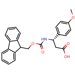 Chemical structure of Fmoc-4-Methoxy-L-b-phenylalanine , CAS 501015-30-1, AChemBlock O28633