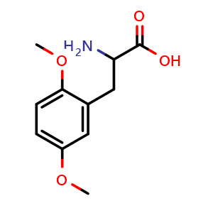 Chemical structure of 2,5-Dimethoxy-DL-phenylalanine , CAS 91280-31-8, AChemBlock O28662
