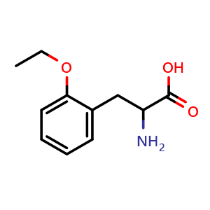 Chemical structure of 2-Ethoxy-DL-phenylalanine , CAS 603105-66-4, AChemBlock O28663