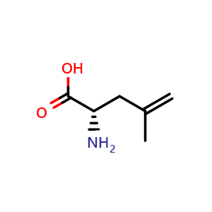 Chemical structure of (S)-2-Methallylglycine , CAS 87392-13-0, AChemBlock O28733