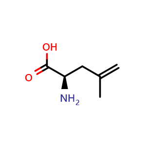 Chemical structure of (R)-2-Methallylglycine , CAS 905929-81-9, AChemBlock O28738
