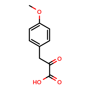 Chemical structure of 4-Methoxy-a-oxo-benzenepropanoic acid , CAS 28030-16-2, AChemBlock O28768