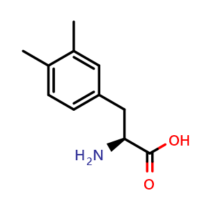 Chemical structure of 3,4-Dimethyl-L-phenylalanine , CAS 142995-28-6, AChemBlock O28772