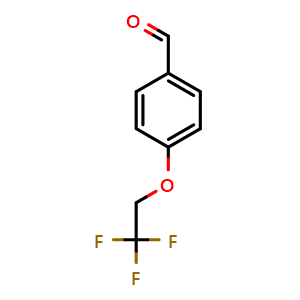 Chemical structure of 4-(2,2,2-Trifluoroethoxy)-benzaldehyde , CAS 76579-46-9, AChemBlock O28781