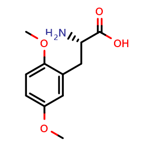Chemical structure of 2,5-Dimethoxy-L-phenylalanine , CAS 730927-12-5, AChemBlock O28802