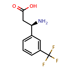 Chemical structure of 3-Trifluoromethyl-D-b-phenylalanine , CAS 793663-51-1, AChemBlock O28852