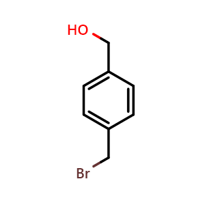 Chemical structure of 4-(Bromomethyl)-benzenemethanol , CAS 71831-21-5, AChemBlock O28910