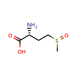 Chemical structure of D-Methionine sulfoxide , CAS 21056-56-4, AChemBlock O28917