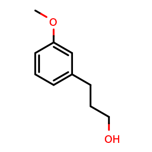 Chemical structure of 3-Methoxybenzenepropanol , CAS 7252-82-6, AChemBlock O28944