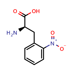 Chemical structure of 2-Nitro-D-phenylalanine , CAS 169383-17-9, AChemBlock O28948