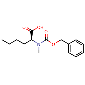 Chemical structure of Cbz-N-methyl-L-norleucine , CAS 225386-32-3, AChemBlock O28963