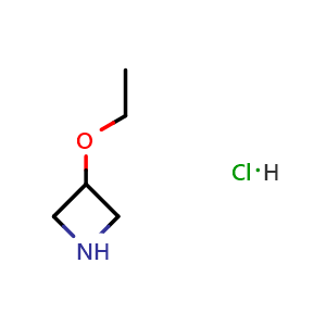 Chemical structure of 3-Ethoxyazetidine hydrochloride , CAS 535924-73-3, AChemBlock O28975