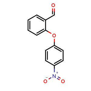 Chemical structure of 2-(4-Nitrophenoxy)-benzaldehyde , CAS 62256-41-1, AChemBlock O28988