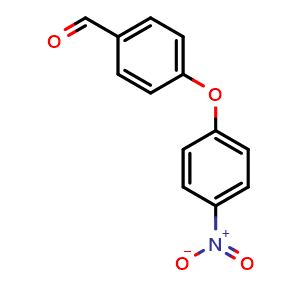 Chemical structure of 4-(4-Nitrophenoxy)-benzaldehyde , CAS 50961-54-1, AChemBlock O28992
