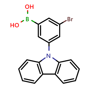 3-Bromo-5-(9H-carbazol-9-yl)-phenylboronic acid