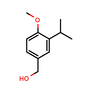 Chemical structure of 4-Methoxy-3-isopropylbenzyl alcohol , CAS 31816-29-2, AChemBlock O29082