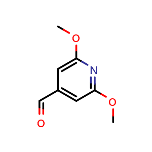 Chemical structure of 2,6-Dimethoxypyridine-4-carboxaldehyde , CAS 52606-01-6, AChemBlock O29090