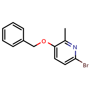 Chemical structure of 3-(Benzyloxy)-6-bromo-2-methylpyridine , CAS 2121515-33-9, AChemBlock O29150