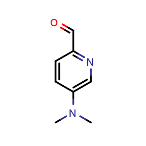 Chemical structure of 5-(dimethylamino)pyridine-2-carbaldehyde , CAS 31191-06-7, AChemBlock O29290