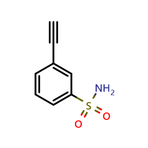 Chemical structure of 3-ethynylbenzenesulfonamide , CAS 1310456-99-5, AChemBlock O29315
