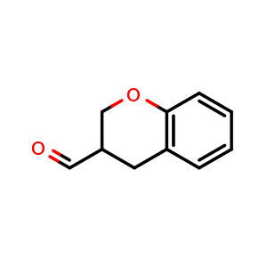 Chemical structure of chroman-3-carbaldehyde , CAS 944903-95-1, AChemBlock O29337