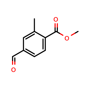 Chemical structure of methyl 4-formyl-2-methylbenzoate , CAS 74733-23-6, AChemBlock O29364