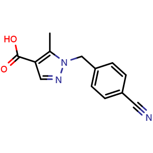 1-(4-cyanobenzyl)-5-methyl-1H-pyrazole-4-carboxylic acid