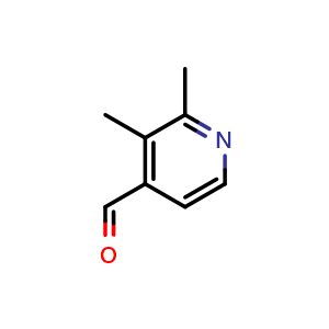Chemical structure of 2,3-dimethylpyridine-4-carbaldehyde , CAS 867141-55-7, AChemBlock O29443