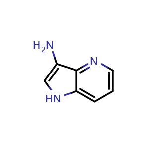 Chemical structure of 1H-pyrrolo[3,2-b]pyridin-3-amine , CAS 1092960-98-9, AChemBlock O29454