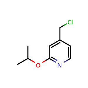 Chemical structure of 4-(chloromethyl)-2-isopropoxypyridine , CAS 1249634-97-6, AChemBlock O29463