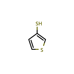 Chemical structure of thiophene-3-thiol , CAS 7774-73-4, AChemBlock O29467