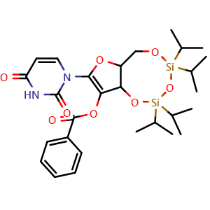 8-(2,4-dioxo-3,4-dihydropyrimidin-1(2H)-yl)-2,2,4,4-tetraisopropyl-6a,9a-dihydro-6H-furo[3,2-f][1,3,5,2,4]trioxadisilocin-9-yl benzoate