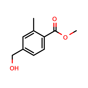 Chemical structure of methyl 4-(hydroxymethyl)-2-methylbenzoate , CAS 530145-28-9, AChemBlock O29550