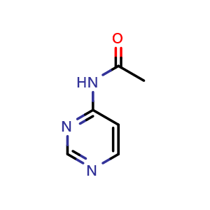 Chemical structure of N-(pyrimidin-4-yl)acetamide , CAS 16166-22-6, AChemBlock O29559