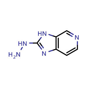 Chemical structure of 1-(3H-imidazo[4,5-c]pyridin-2-yl)hydrazine , CAS 87503-79-5, AChemBlock O29655