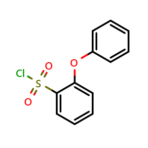 Chemical structure of 2-phenoxybenzene-1-sulfonyl chloride , CAS 2688-85-9, AChemBlock O29676