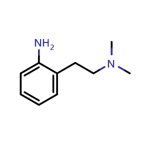 Chemical structure of 2-(2-(dimethylamino)ethyl)benzenamine , CAS 3478-92-0, AChemBlock O29840