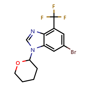 6-bromo-4-(trifluoromethyl)-1-(tetrahydro-2H-pyran-2-yl)-1H-benzo[d]imidazole