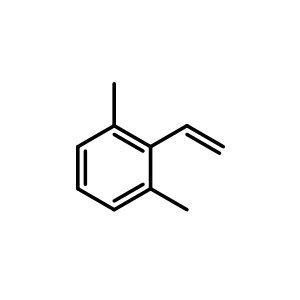 Chemical structure of 1,3-dimethyl-2-vinylbenzene , CAS 2039-90-9, AChemBlock O29873