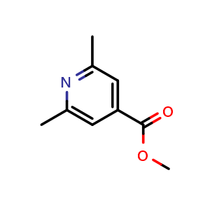 Chemical structure of methyl 2,6-dimethylpyridine-4-carboxylate , CAS 142896-15-9, AChemBlock O29903