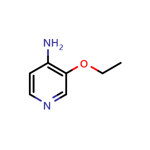 Chemical structure of 3-ethoxypyridin-4-amine , CAS 89943-13-5, AChemBlock O29937