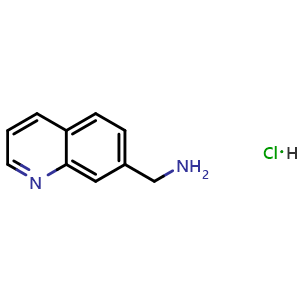 Chemical structure of (quinolin-7-yl)methanamine hydrochloride , CAS 1446282-13-8, AChemBlock O29940