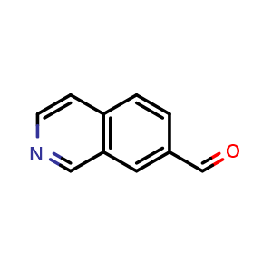 Chemical structure of isoquinoline-7-carbaldehyde , CAS 87087-20-5, AChemBlock O29955