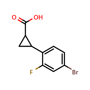 2-(4-bromo-2-fluorophenyl)cyclopropanecarboxylic acid