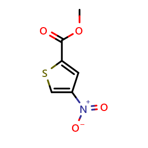 Chemical structure of methyl 4-nitrothiophene-2-carboxylate , CAS 24647-78-7, AChemBlock O29979