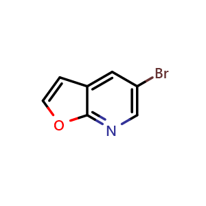 Chemical structure of 5-Bromofuro[2,3-b]pyridine , CAS 220957-39-1, AChemBlock O29996