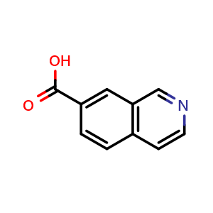 Chemical structure of isoquinoline-7-carboxylic acid , CAS 221050-96-0, AChemBlock O30023