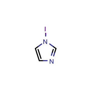 Chemical structure of 1-iodo-1H-imidazole , CAS 78124-07-9, AChemBlock O30042